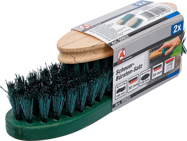 Set spazzole per strofinare 2 pz
