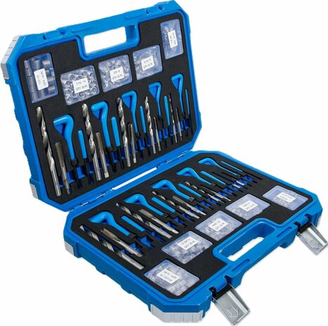 Kit di riparazione per filetti Metrico / Dimensioni in pollici M5 - M12 1/4 - 1/2 320 pz