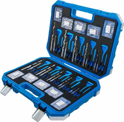 Kit di riparazione per filetti Metrico / Dimensioni in pollici M5 - M12 1/4 - 1/2 320 pz