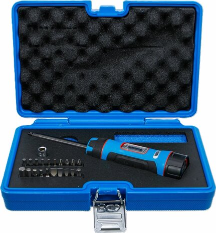 Serie di cacciavite dinamometrico con serie di inserti (1/4) 1 - 8 Nm 22 pz
