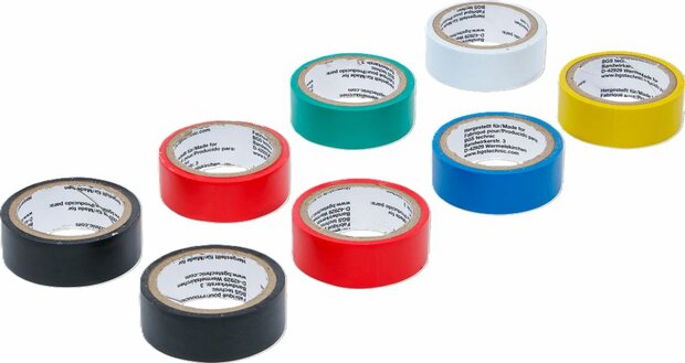 Set di nastri adesivi colorati 18 mm x 3 m, 8 pezzi