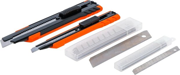 Set di taglierini universali a lama spezzabile Larghezza lama 9 / 18 mm 4 pz