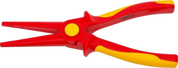 Pinza a becco tondo-piatto in plastica con isolamento di protezione 230 mm