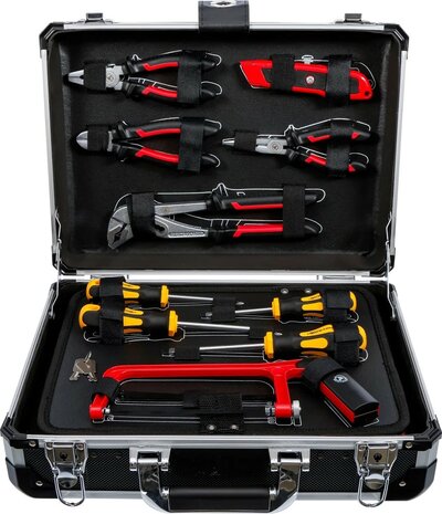 Set di utensili in valigetta di allumino 82 pz
