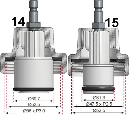 Set per test pressione sistemi di raffreddamento 18 pz