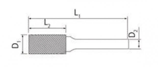 Set di frese rotative in metallo duro 8dlg