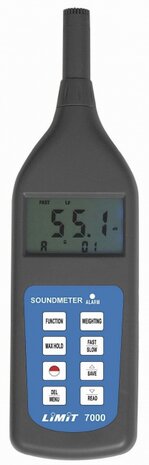 Misurazioni veloci e lente del misuratore di rumore digitale 2 curve di filtro a / c / c / veloce e lento