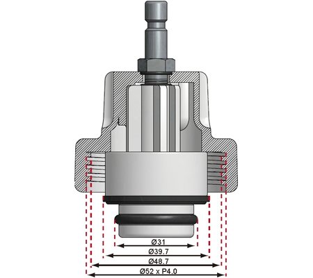 Adattatore No.10 per il kit di prova della pressione del radiatore BMW