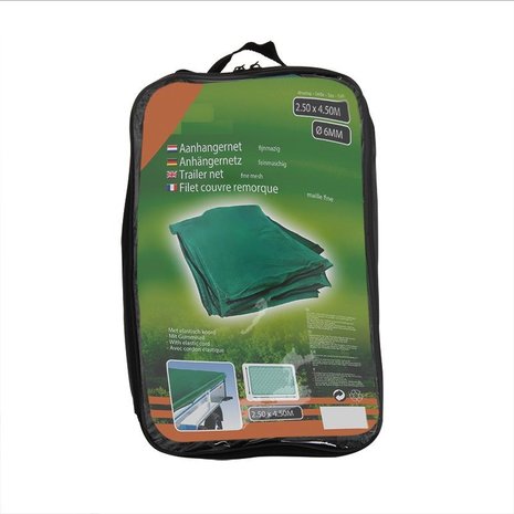 Rete per rimorchio maglia fine 2 00x3 00M con corda elastica