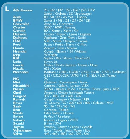 Telo copriauto L (490x178x120cm)