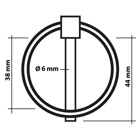 Coppiglia 6mm con anello