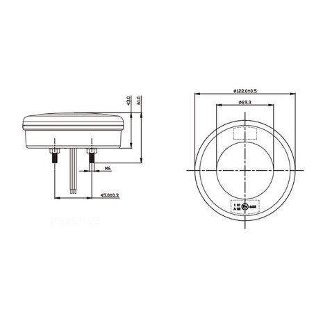 Fari 2 funzioni 122mm 24LED 24LED