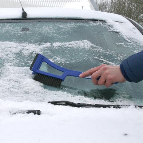 Spazzola per neve da 14 5 pollici con raschiaghiaccio
