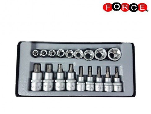 3/8 Doppenset Torx 18 pezzi