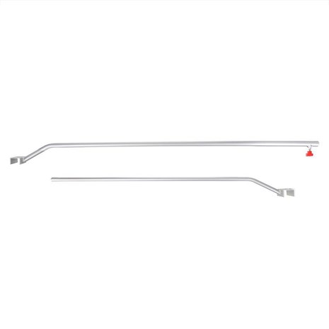 Supporto per telone in alluminio  estensibile  132-204 cm  per telone per rimorchio