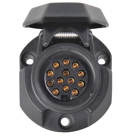 Presa 13 poli PVC tipo Jaeger + gomma di tenuta