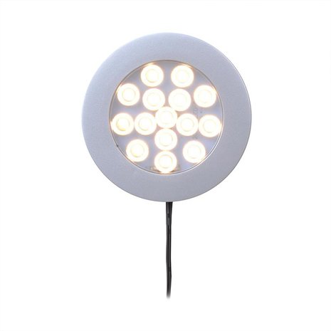 Proiettore di profondita 15 LED 12V 200lm diametro 70x12mm