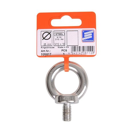 Vite ad anello M10, A4 in acciaio inox AISI 316