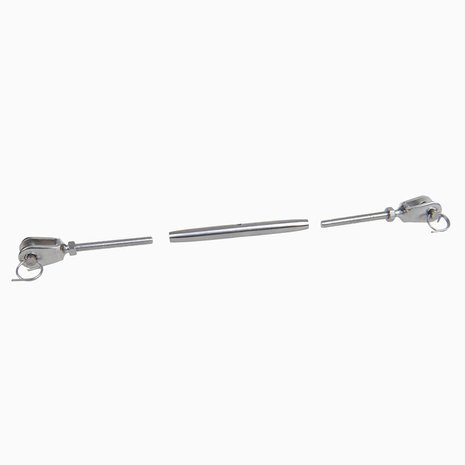 Tenditore M6 per vela, A4 in acciaio inox AISI 316, 1.500 daN