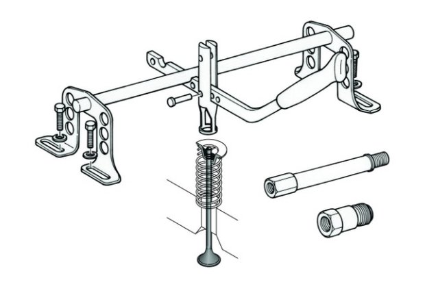 Set di smontaggio delle molle della valvola