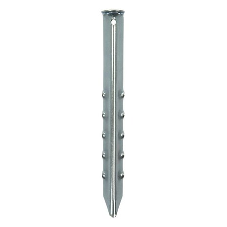 Picchetto per tenda 30cm in metallo rigato