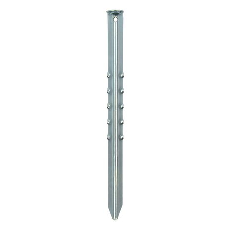 Picchetto per tenda 40cm in metallo rigato