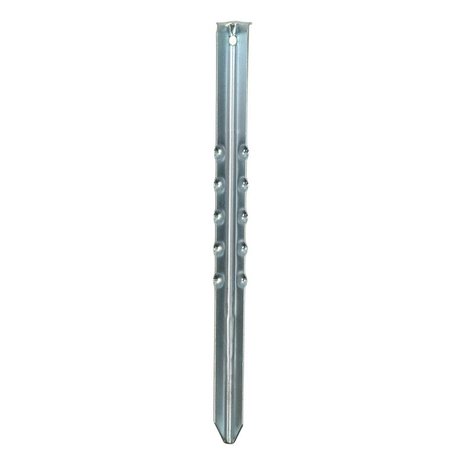 Picchetto per tenda 40cm in metallo rigato