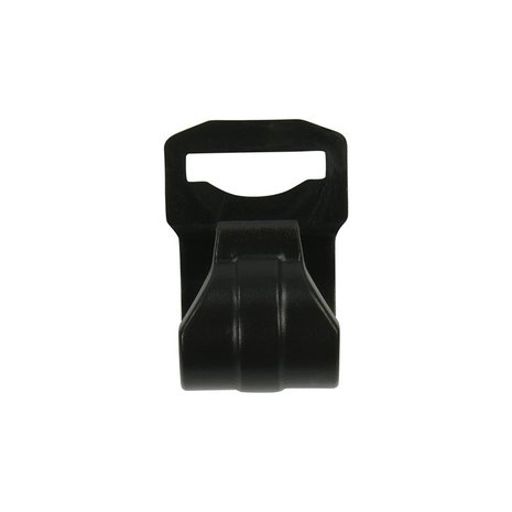 Clip per tenda per palo tenda 20-25mm con fessura nera