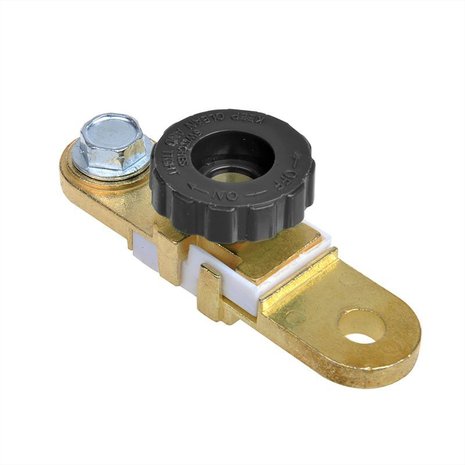 Morsetto terminale batteria (-) con interruttore automatico piatto