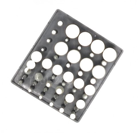 Set di utensili diamantati per l'affilatura, 50 pezzi con gambo da 3 mm