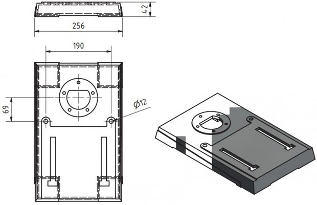 Trapano da tavolo diametro 16mm, 565x275x840mm