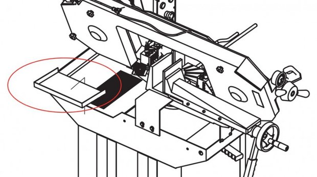 Sega a nastro stazionaria diametro 225 mm - 60°