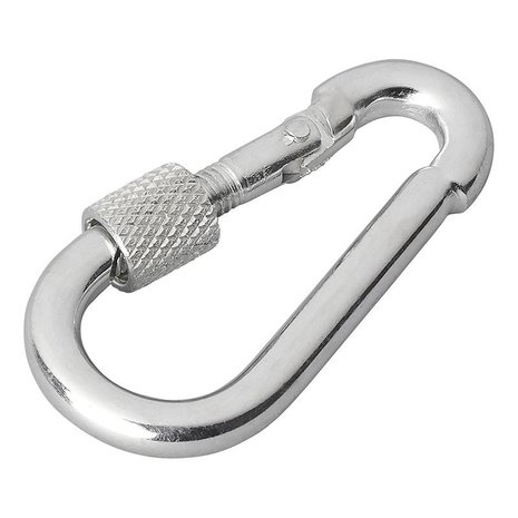 Moschettone in metallo 5x50mm con chiusura a vite x10 pezzi