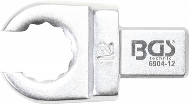 Chiave ad anello ad innesto aperto 12 mm sede 9 x 12 mm