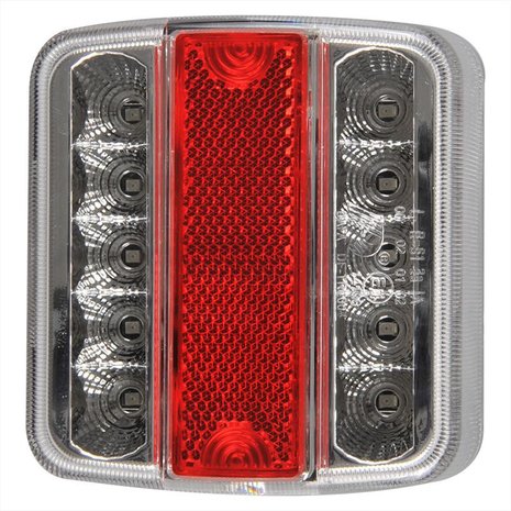 Fanale posteriore 4 funzioni 98x105mm 14LED con EC 5 pin