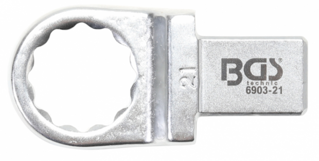 Chiave ad anello ad innesto 21 mm sede 14 x 18 mm
