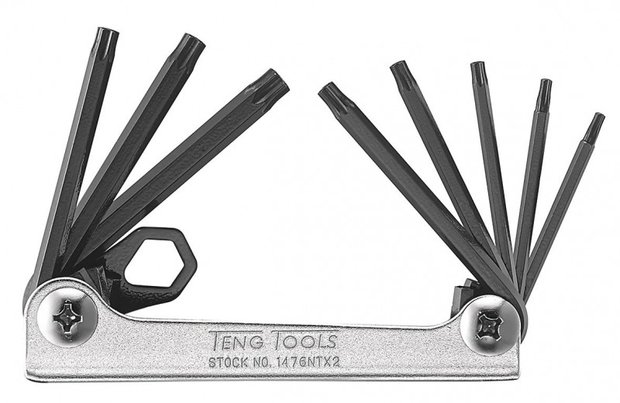 Set chiavi Torx in forma di libro in 8 parti