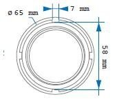 Boccola del dado del cambio (cambio a 8 rapporti) scania 65 mm