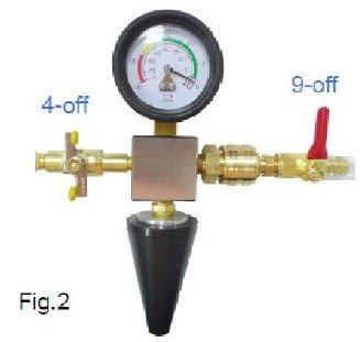 Strumenti di riempimento e spurgo per impianto raffreddamento 6 pz