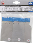 Serie di spatole in acciaio fascia elastica in acciaio 50 / 80 / 100 / 120 mm 4 pz