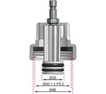 Adattatore n. 7 per BGS 8027, 8098 per Alfa Romeo, Citroen, Fiat, Mini, Peugeot, Renault, Saab