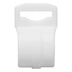 Clip per tenda per palo tenda 20-25mm con fessura bianco