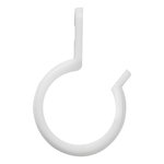 Clip per tenda per palo tenda 20-25mm con fessura bianco