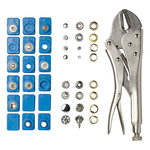 Eyelet and snap fastener assortment 275 pcs