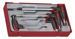 Set Allen con impugnatura a t tc-tray 2,5/8mm 7dlg