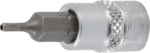 Serie di chiavi a bussola 6,3 mm (1/4) esagono interno con foro 2 - 7 mm 8 pz