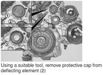 Porta puleggia dell'albero a gomiti e set di utensili rotanti per BMW 2.5D