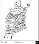 Piastra vibrante 20kn con 6,5hp