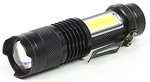 Mini torcia 2xCOB LED con fuoco regolabile, ricaricabile