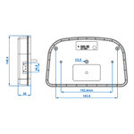 Fanale posteriore 6 funzioni 240x150mm LED destro